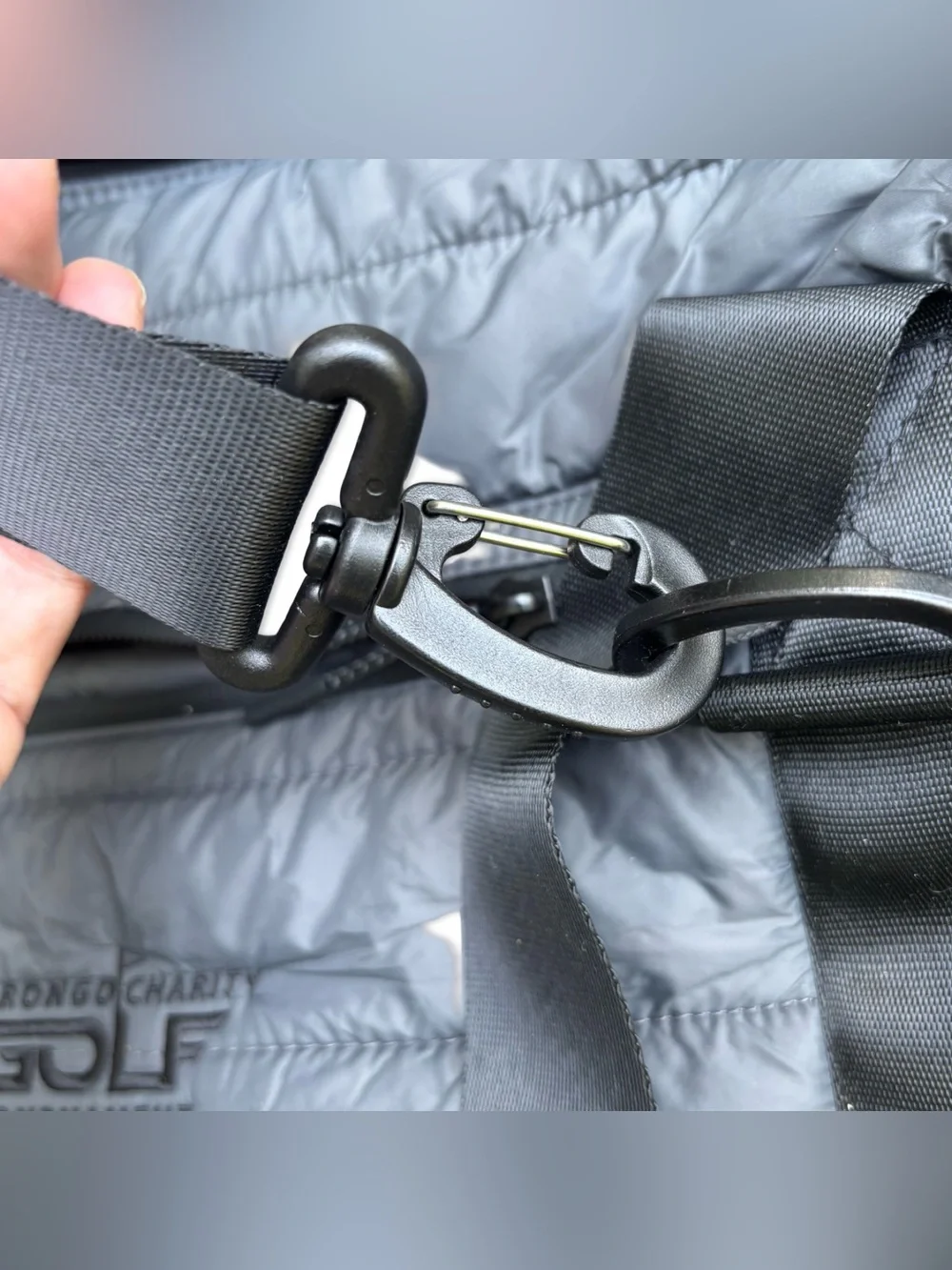 Stormtech Stavanger Quilted Puffer Duffel Bag Graphite Gray NWT Gym Weekender